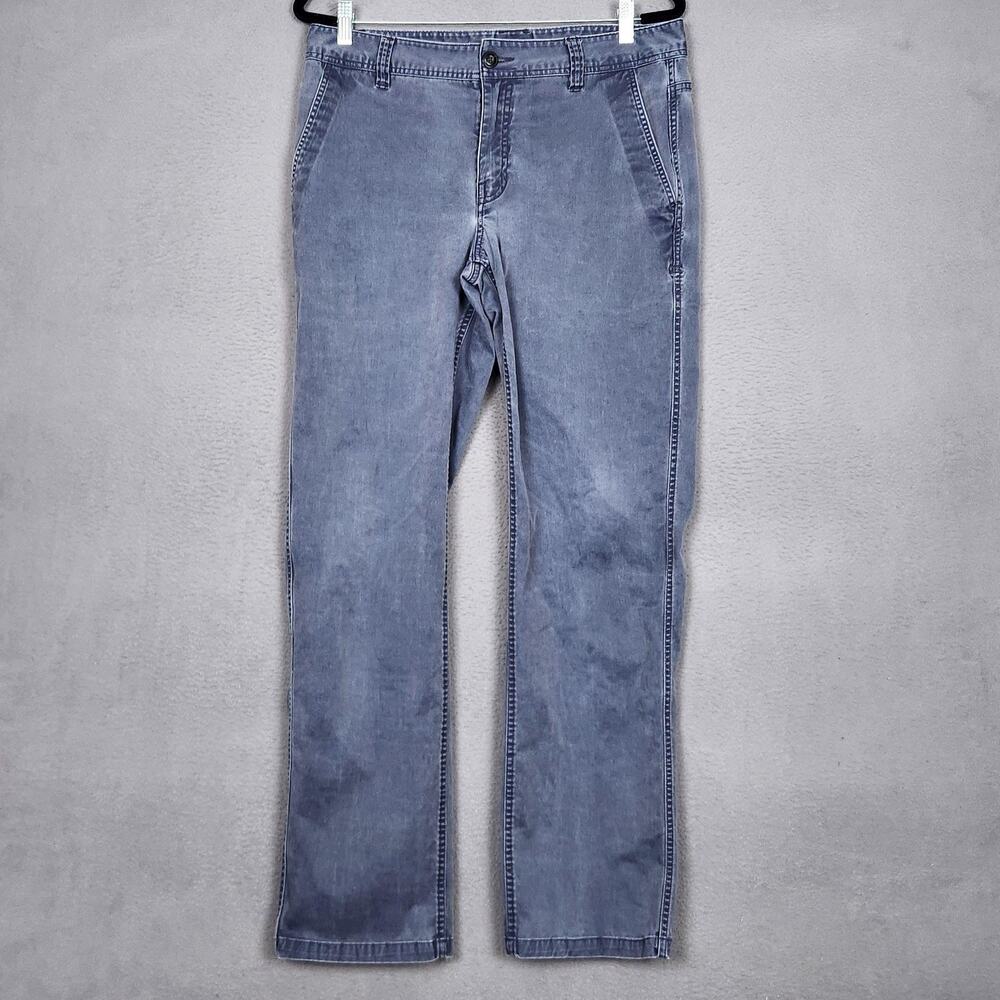 Toad&Co Pants Mens 33x34 Blue Mission Ridge Chino Regular Fit Stretch Canvas
